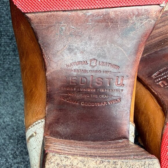 Bed Stu Western Ankle Boots Women's Size 8 Rustic Brown Leather Cowboy Booties - Picture 14 of 16